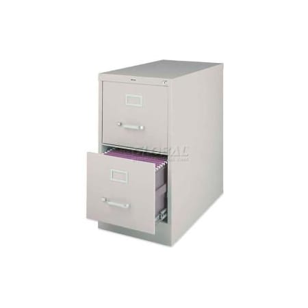 Sp Richards Lorell 2-Drawer Heavy Duty Vertical File Cabinet, 15"W x 25"D x 28-3/8"H, Putty LLR60655
